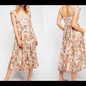 Free people prairie midi dress size XS